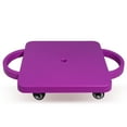 thumbnail image 1 of GSE Games & Sports Expert Plastic Sitting Scooter Board with Handles. Indoor Sport Equipment Gym Floor Board for Kid & Child - Purple, 1 of 8