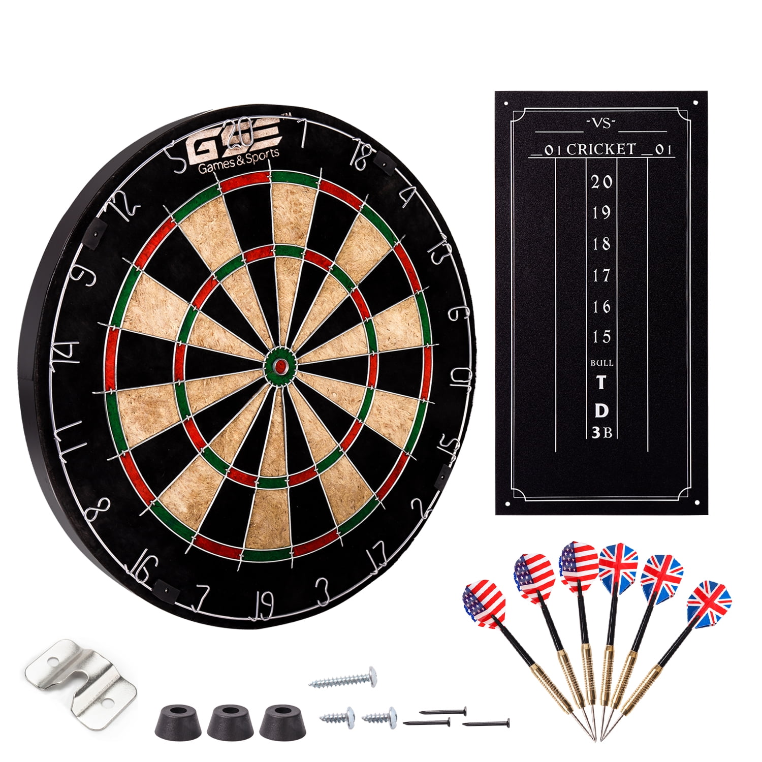 Narwhal 15.5in Easy Hang Magnetic Dartboard; Includes Six Magnetic Darts 