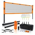 thumbnail image 1 of GSE Games & Sports Expert Professional Portable Badminton Complete Net Set. Including Badminton Net System,4 Badminton Rackets,3 Shuttlecocks and Carry Bag for Tournaments,Schools and Competition, 1 of 8