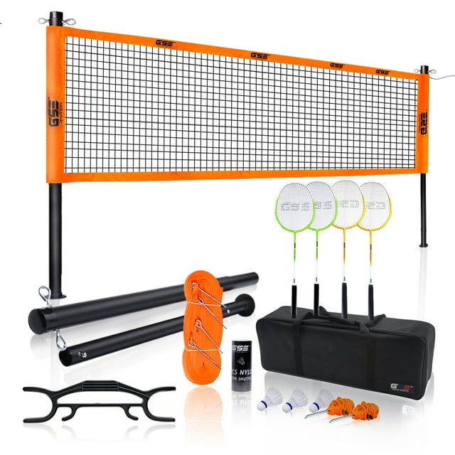 GSE Games & Sports Expert Professional Portable Badminton Complete Net