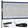 thumbnail image 1 of GSE Games & Sports Expert Recreational Badminton Complete Set with Portable Badminton Net, 4 Badminton Rackets, 3 Shuttlecocks & Carrying Bag, 1 of 8