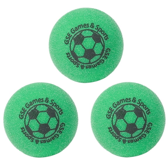 GSE Games & Sports Expert Regulation Size 35mm(1.38") Urethane Foosball. Table Replacement Balls, Office Tournament Table Soccer Balls for Soccer Game (Green - 3 Pack)