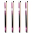 thumbnail image 1 of GSE Games & Sports Expert Set of 4 58" 2-Piece Canadian Maple Hardwood Billiard Pool Cue Sticks for Commercial, Bar and House Use (6 Colors,18-21oz Available), 1 of 9