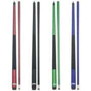GSE Games & Sports Expert Set of 4 58" Fiberglass Graphite Composite Billiard Pool Cue Sticks for Commercial, Bar and House Use (4 Colors,18-21oz Available)