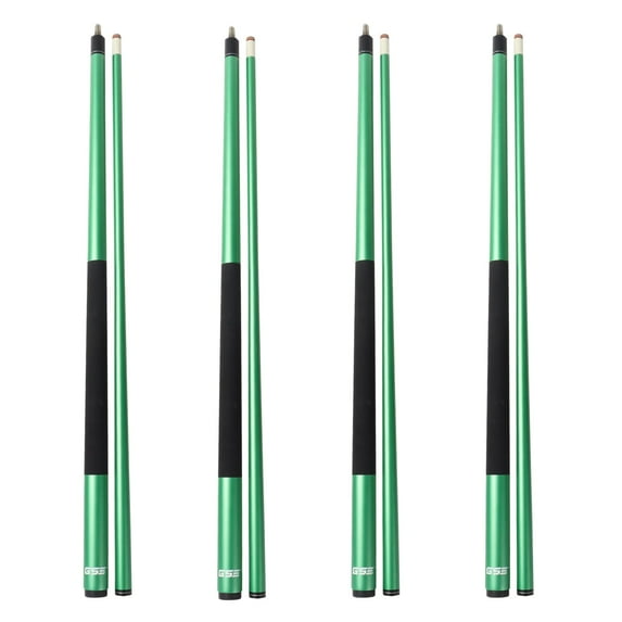 GSE Games & Sports Expert Set of 4 58" Fiberglass Graphite Composite Billiard Pool Cue Sticks for Commercial, Bar and House Use (4 Colors,18-21oz Available)
