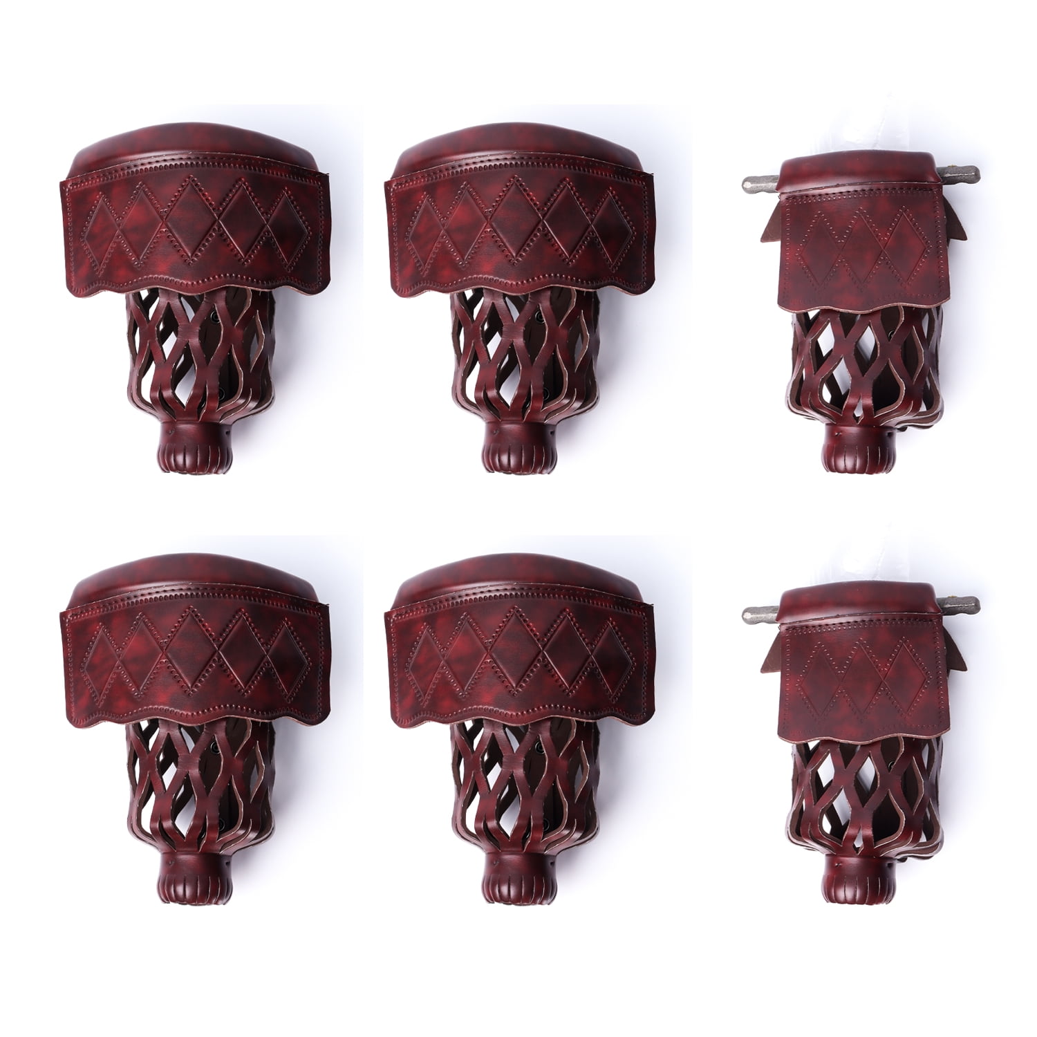 GSE Games & Sports Expert Set of 6 Heavy Duty Leather Billiard Pool Table Pockets, Billiard Pool