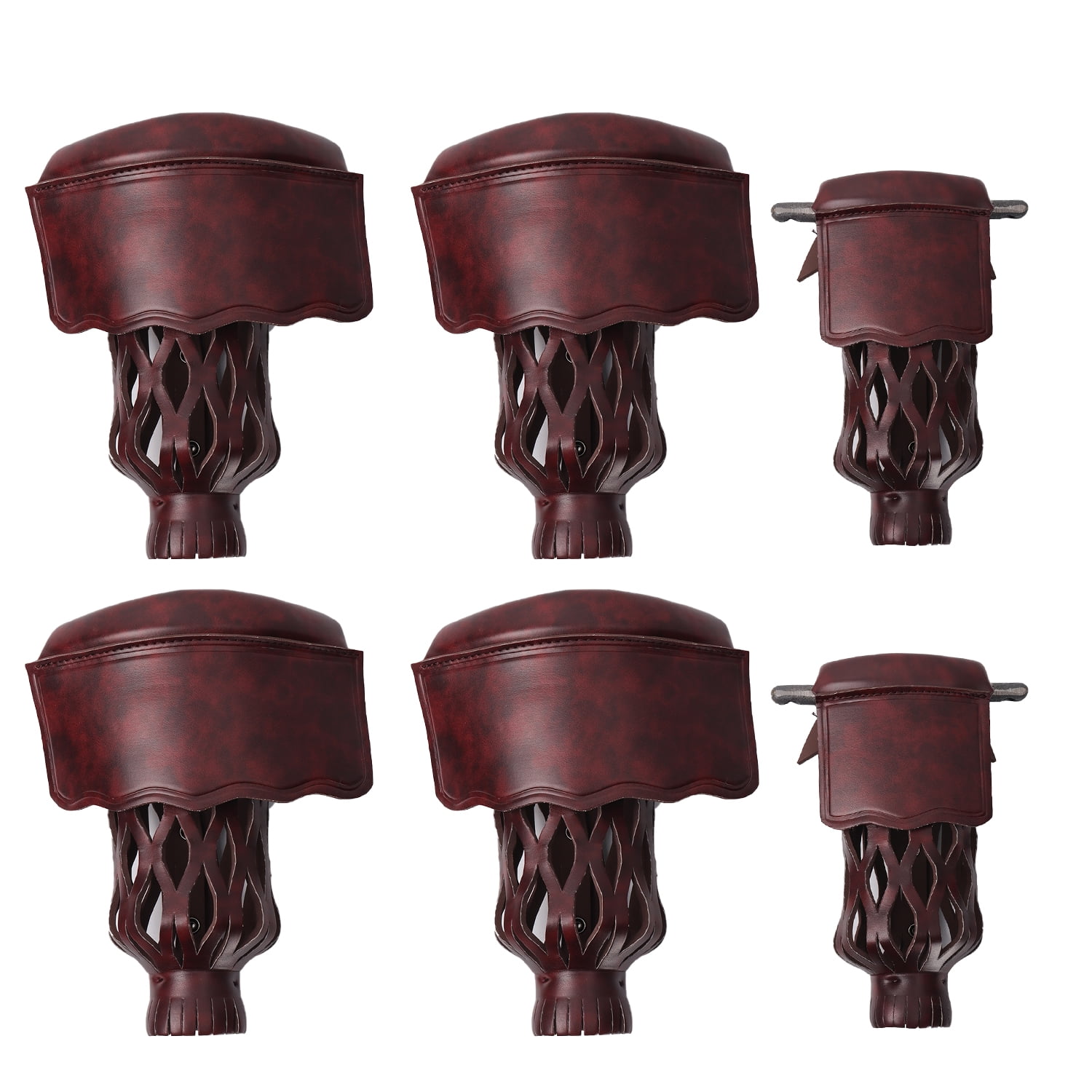 GSE Games & Sports Expert Set of 6 Heavy Duty Leather Billiard Pool