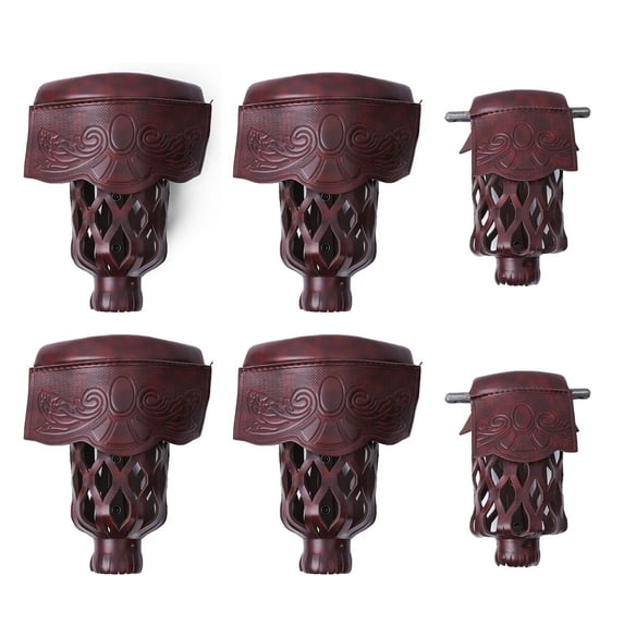 GSE Games & Sports Expert Set of 6 Heavy Duty PU Leather Billiard Pool Table Pockets, Billiard Table Replacement Pockets