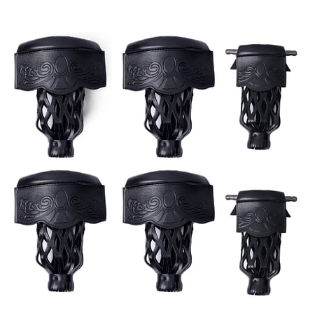 GSE Games & Sports Expert Set of 6 Heavy Duty PU Leather Billiard Pool Table Pockets, Billiard Table Replacement Pockets