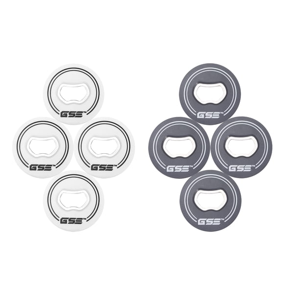 GSE Games & Sports Expert Set of 8 Replacement Washers with Bottle Opener for Washer Toss Pitching Lawn Game(White/Grey)