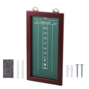 GSE Games & Sports Expert Solid Wood Chalk Dart Scoreboard with Chalks and Chalk Wipe for Dart Board Cricket & 01 Dart Games (Green)
