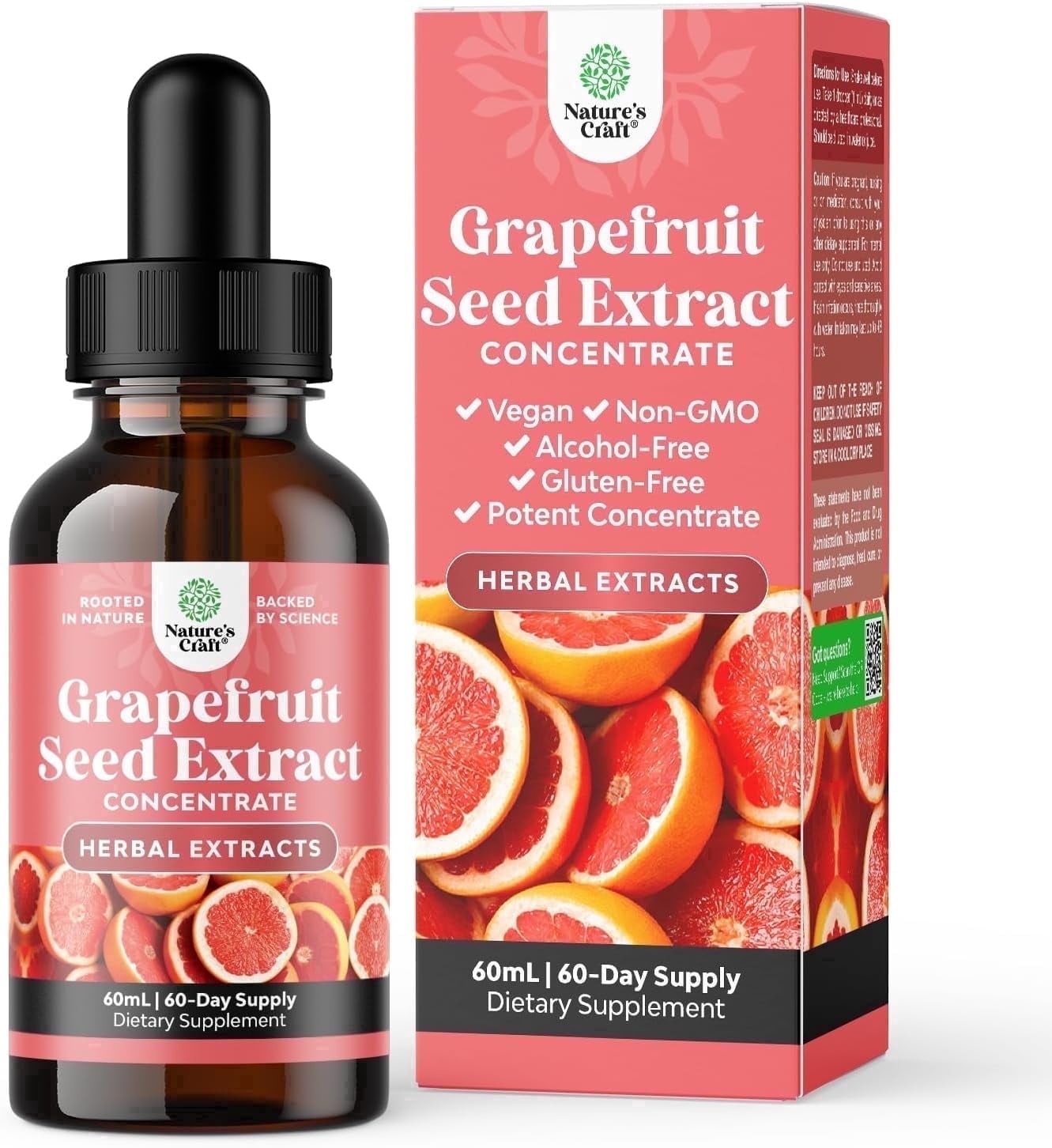 grapefruit essential oil and glutathione Natures Craft GSE Seed Extract Liquid Concentrate for Gut Health Immunity, 30 ml BPC-157 + TB-500 Peptides سيروم لا يسد المسام Size:30 capsules