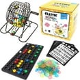 GSE Professional Bingo Game Set with XLarge Bingo Cage, 1.5" Ping Pong
