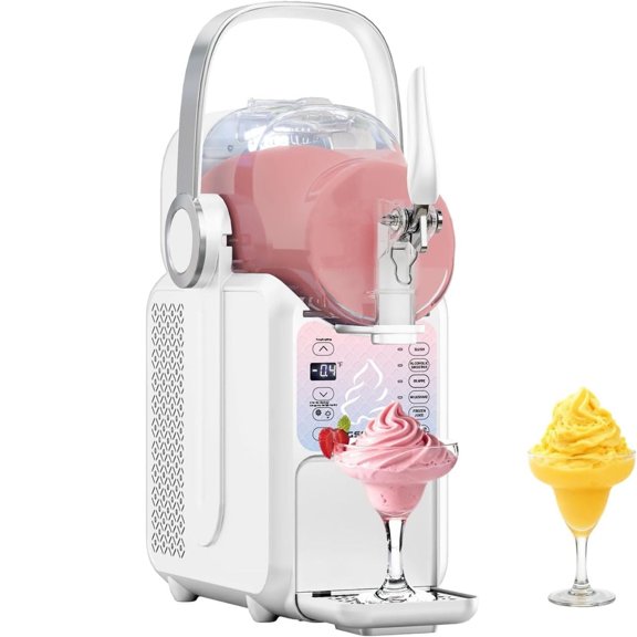 GSEICE 88oz Slushie Machine & Soft Serve Ice Cream Maker 2-IN-1, No Ice Needed Slushy Maker For Home, 6 Preset for Smoothies, Milkshakes, Cocktails, Frappés, Margarita, and Ice Cream