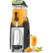 GSEICE Slushy Machine for Home, 4-Gallon Frozen Drink Machine for Family, Stainless 110V/60Hz Steel Single Slushy Machine for Margaritas, Cocktails, and Frozen Drinks | Perfect for Parties & Events
