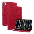 thumbnail image 1 of GSFY for 2024 iPad Pro 11 inch Case M4 (5th Generation), PU Leather Magnetic Closure Protective Folio Stand Cover with Pencil Holder Multiple Viewing Angles for iPad Pro 11 5th Gen - Red Bloom, 1 of 9