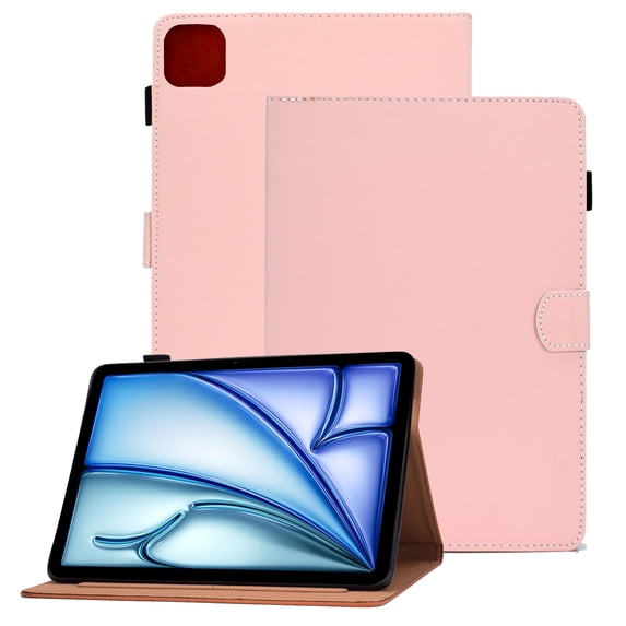 GSFY Case for 2024 iPad Air 11 Inch 6th Gen (M2), Smart PU Leather Wallet Stand Protective Book Case Auto Sleep Wake for iPad Air 11 6th/ iPad Air 10.9 4th &5th/ iPad Pro 11 (2018-2022), GX-Pink