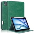 thumbnail image 1 of GSFY Case for 2024 iPad Air 11 Inch 6th Gen (M2), Smart Premium PU Leather Stand Protective Shell Auto Sleep Wake for iPad Air 11 6th/ iPad Air 10.9 4th & 5th/ iPad Pro 11 (2018-2022), QC Green, 1 of 7