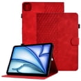 thumbnail image 1 of GSFY Case for 2024 iPad Air 11 Inch M2, PU Leather Slim Wallet Stand Protective Smart Shell Auto Sleep Wake for iPad Air 11 6th/ iPad Air 10.9 4th &5th/ iPad Pro 11 (2018-2022), Red Blocks, 1 of 8