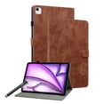thumbnail image 1 of GSFY Case for 2024 iPad Air 11 Inch M2, Premium PU Leather Protective Folio Stand Case Multiple Viewing Angles for iPad Air 11 6th/ iPad Air 10.9 4th &5th/ iPad Pro 11 (2018-2022), Brown, 1 of 7
