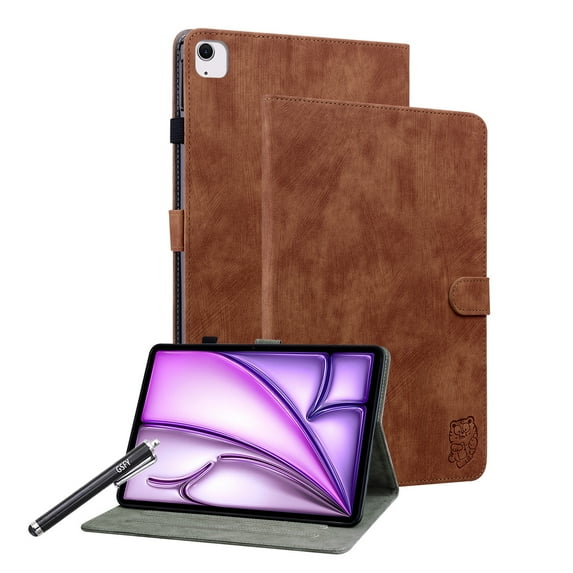 GSFY Case for 2024 iPad Air 11 Inch M2, Premium PU Leather Protective Folio Stand Case Multiple Viewing Angles for iPad Air 11 6th/ iPad Air 10.9 4th &5th/ iPad Pro 11 (2018-2022), Brown