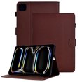 thumbnail image 1 of GSFY Case for 2024 iPad Pro 11 Inch 5th Generation (M4), Carbon Fiber Pattern Smart Premium PU Leather Wallet Stand Protective Shell Auto Sleep Wake for iPad Pro 11 5th Gen, Brown, 1 of 7