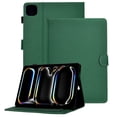 thumbnail image 1 of GSFY Case for 2024 iPad Pro 11 Inch 5th Generation (M4), Carbon Fiber Pattern Smart Premium PU Leather Wallet Stand Protective Shell Auto Sleep Wake for iPad Pro 11 5th Gen, Green, 1 of 7