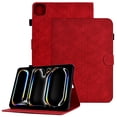 thumbnail image 1 of GSFY Case for 2024 iPad Pro 11 Inch 5th Generation(M4), Smart Premium PU Leather Wallet Stand Protective Shell with Auto Sleep Wake Feature for iPad Pro 11 5th Gen, Red LX, 1 of 8