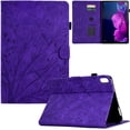 thumbnail image 1 of GSFY Case for Lenovo Tab P11 Plus 2021 (TB-J616F/J616X), PU Leather Smart Shell Flip Stand Cover with Auto Sleep/Wake for Lenovo Tab P11 Plus 2021/ Tab P11 2020 (TB-J606F/J606X) 11 inch, Purple Tree, 1 of 7