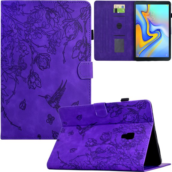 GSFY Case for Samsung Galaxy Tab A 10.1 2016, Smart Premium PU Leather Wallet Stand Protective Shell with Stylus Holder Auto Sleep Wake for Samsung Galaxy Tab A 10.1 2016 (SM-T580/T585), Purple