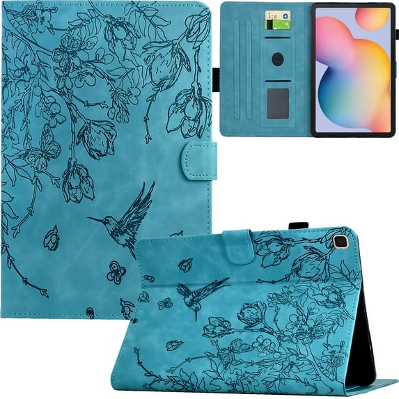 GSFY Case for Samsung Galaxy Tab S6 Lite 10.4, Smart Premium PU Leather Wallet Stand Protective Shell with Stylus Holder Auto Sleep Wake for Samsung Galaxy Tab S6 Lite 10.4 2024/2022/2020, Light Blue