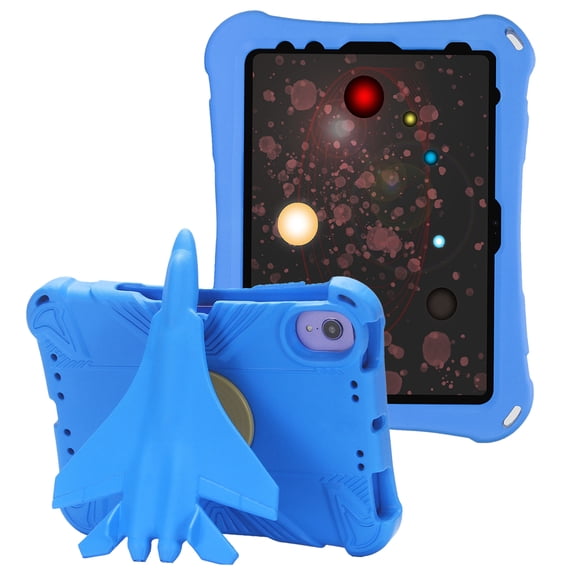 GSFY Case for iPad Air 11 Inch 6th Gen (M2) 2024, Light EVA 360 Degree Airplane Kickstand Shockproof Pencil Holder Case for iPad Air 11 6th/ iPad Air 10.9 4th&5th/ iPad Pro 11 2018-2022, Blue