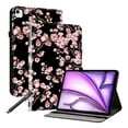 thumbnail image 1 of GSFY Case for iPad Air 11-inch M3 (2025) / M2 (2024), iPad Air 10.9 inch 5th Gen (2022) / 4th Gen (2020), PU Leather Wallet Protective Flip Case with Multiple Viewing Angles - Pink Flower, 1 of 8
