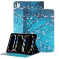 thumbnail image 1 of GSFY Case for iPad Pro 11 Inch 5th Generation (M4) 2024, Smart Premium PU Leather Flip Stand Cover with Card Cash Pocket Auto Sleep Wake for 2024 iPad Pro 11 5th Gen, Almond Flower, 1 of 8