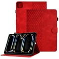 thumbnail image 1 of GSFY Case for iPad Pro 11 Inch (M4) 2024 (5th Gen), PU Leather Slim Wallet Stand Protective Smart Shell with Auto Sleep Wake Feature for iPad Pro 11 Inch Tablet, Red Blocks, 1 of 8