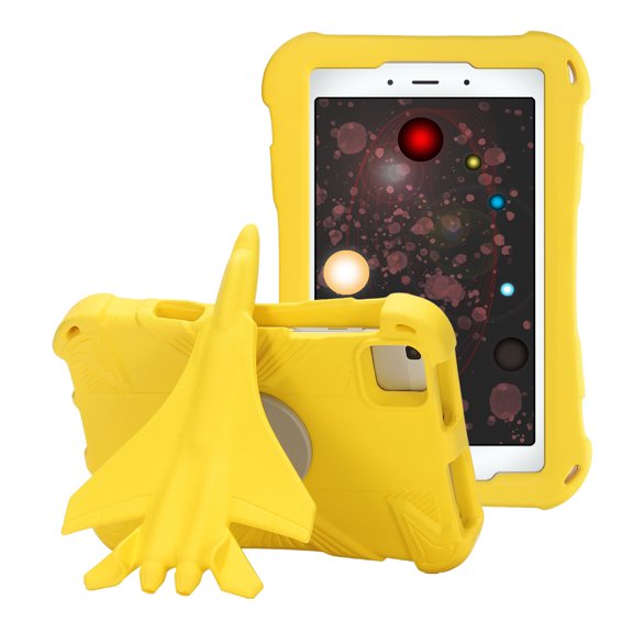 GSFY Kids Case for Galaxy Tab A9+ 11 Inch 2023, Lightweight Safe EVA 360 Degree Airplane Kickstand Shockproof Case with Pencil Holder for Samsung Galaxy Tab A9+ Plus 11" (SM-X210/X216/X218), Yellow