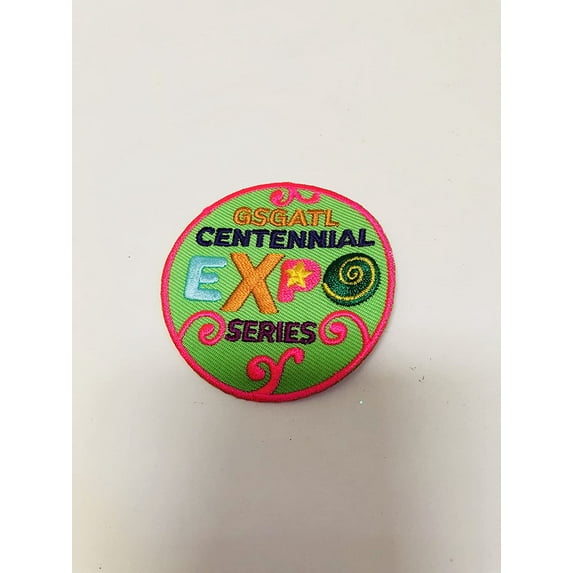 GSGAL 2.5" Girl Scouts Greater Atlanta Centennial Expo Series Rare Collectible Iron On Badge New