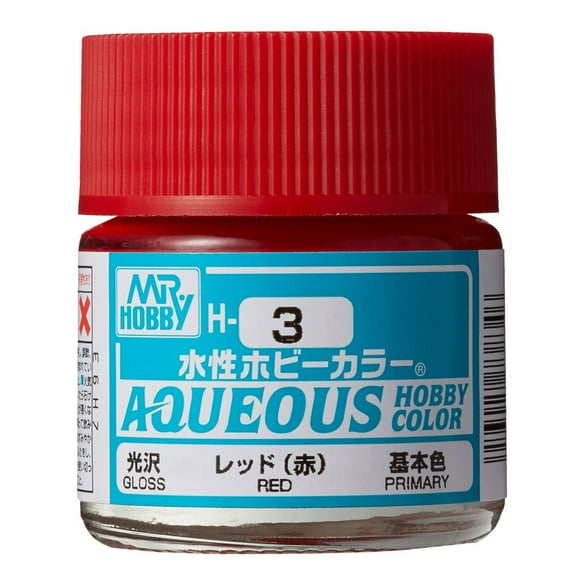 GSI Creos MR. Hobby Aqueous H3 Red 10mL Gloss Paint
