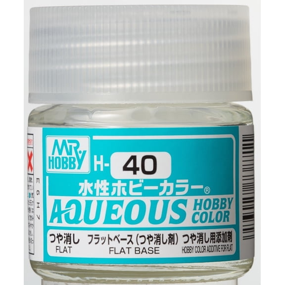 GSI Creos MR. Hobby Aqueous H40 Flat Base 10mL Flat Paint