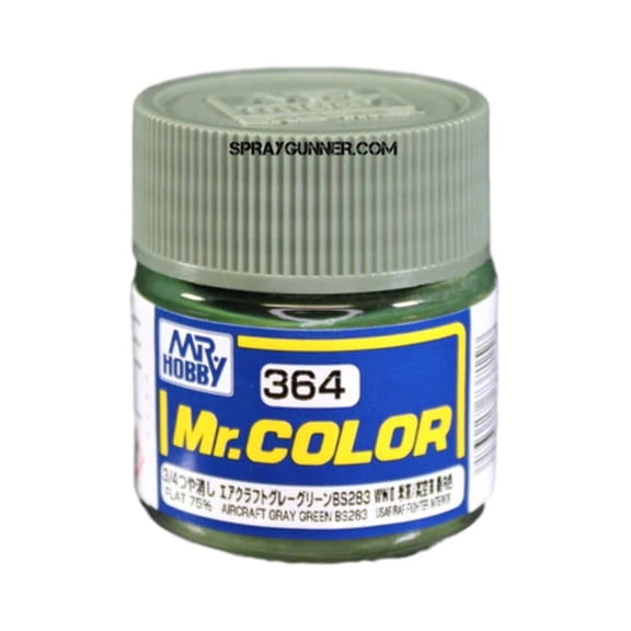 GSI Creos MR. Hobby C364 3/4 Flat Aircraft Gray Green BS283 10ml Model Paint