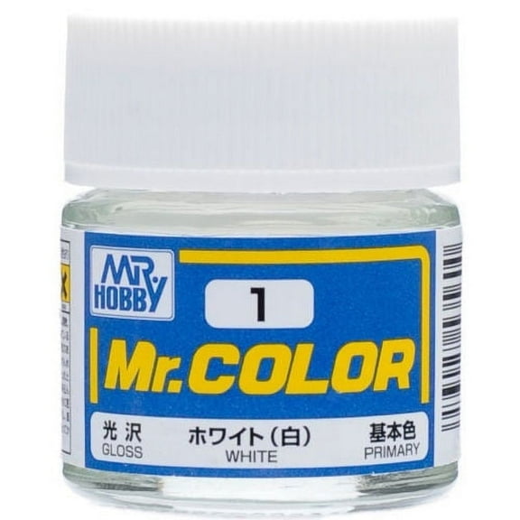 GSI Creos MR. Hobby Mr Color C1 White 10mL Primary Gloss Paint