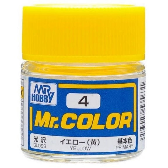 GSI Creos MR. Hobby Mr Color C4 Yellow 10mL Primary Gloss Paint