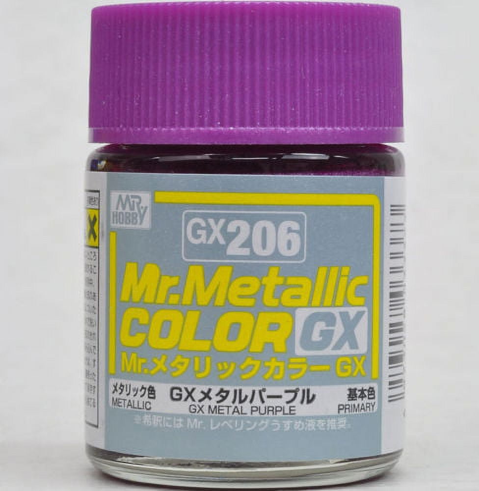 色彩 GSI Creos MR. Hobby Mr Metallic Color GX206 GX Metal Purple 18mL