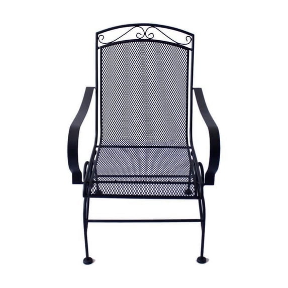 GSI Homestyles Winston Spring Traditional Dining Chair, Wicker Frame, Black/Multicolor (Set of 2)