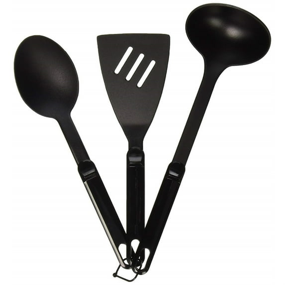 GSI Outdoors Nylon 3-Piece Ring Set Lightweight Chef's Tools Spoon/Spatula/Ladle