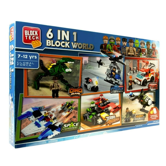 GSI US240594 6-in-1 Block World Set