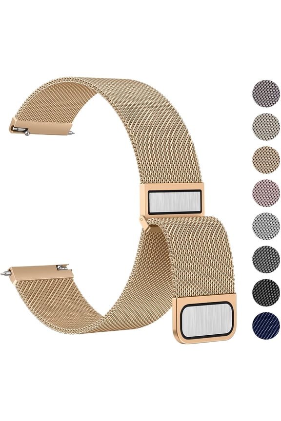 -20mm 22mm Watch Bands Stainless Steel Metal Quick Release Replacement Wristband Straps for Men Women