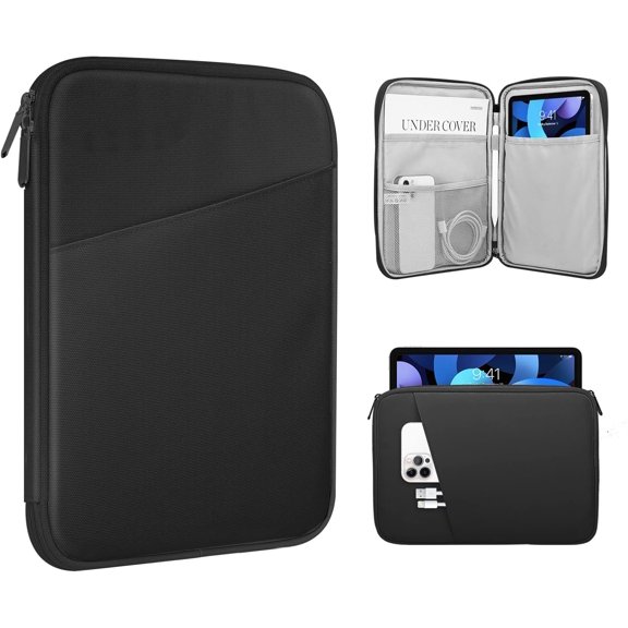 GSIZSA-8-9 Inch Tablet Sleeve Case for All-New iPad mini 7 (A17 Pro, 2024), iPad mini 6 (8.3-Inch, 2021), iPad mini 5/4/3/2/1, Portable Protective Pouch Bag for iPad mini, Black