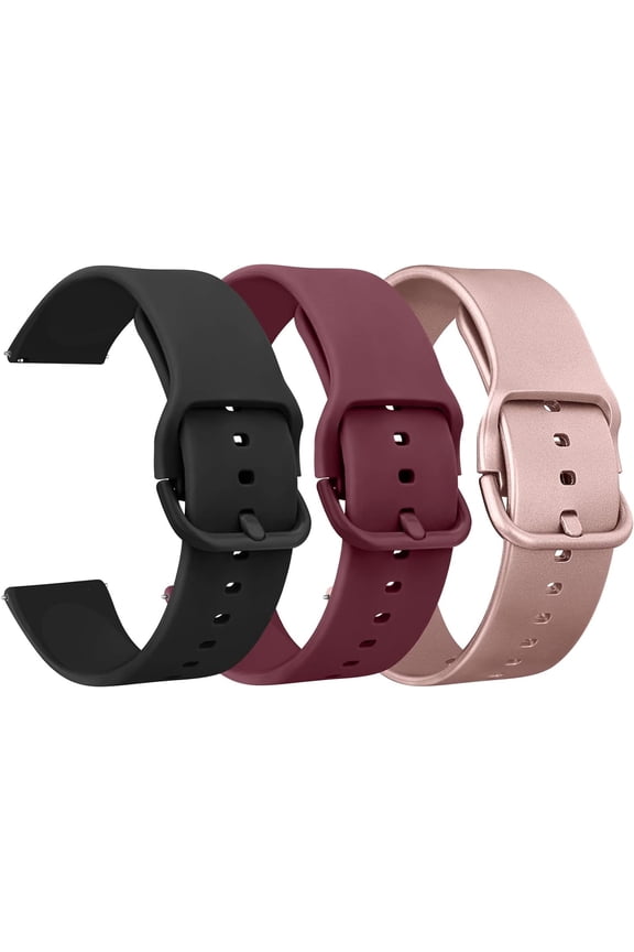 -Silicone Watch Bands Quick Release 20mm 22mm, Soft Sport Replacement Watch Strap for Women Men