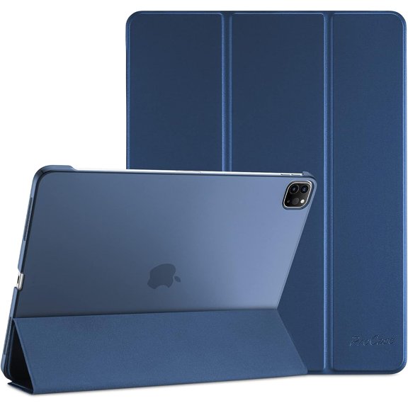 GSIZSA-for iPad Pro 11 Inch Case 2022/2021/2020/2018(4th/3rd/2nd/1st Generation), iPad Pro 11" Slim Stand Hard Back Cover Shell Smart Folio Compatible with Penci/Support Auto Wake/Sleep -Darkblue